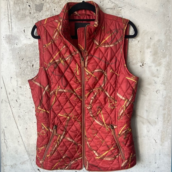 Talbots Equestrian Quilted Vest - Picture 2 of 8